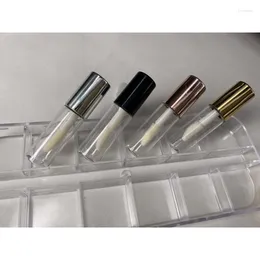 Storage Bottles 10 Pcs Mini Refillable Empty Trial Lip Gloss Tubes Transparent Glaze Sample Container Lipstick DIY Makeup Tools