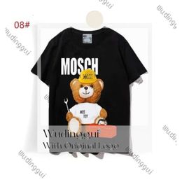 Designers Mens Womens T Shirts Tshirts Fashion Letter Printing Short Sleeve Lady Tees Luxurys Casual Clothes Tops T-shirt Moschi 279