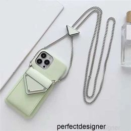 Designer Fashion Designer Womens Iphone 14 Cases Triangle With Chain Designer Crossbody Phone Bag 12 13 11 X Xs Xr Xsmax Phonecover PO22