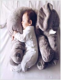 Retail Elephant Pillow Baby Doll Children Sleep Pillows Birthday Gift Toddler Pillow Long Nose Elephant Doll Soft Plush Toys 40cm3342355