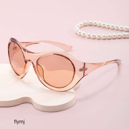 2 pcs Fashion luxury designer New Y2K Sunglasses Same Style for Men and Women Irregular Large Frame Round Personalised and Fashionable Sunglasses