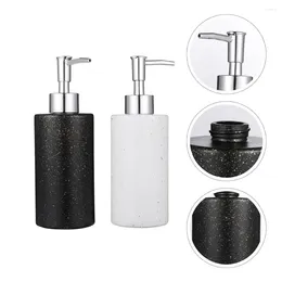 Storage Bottles 2 Pcs Handwashing Fluid Shampoo Bottle Water Dispenser Press Type Packaging Glass Empty