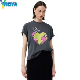 YICIYA T-shirts brand new y2k clothes crop tops fashion woman streetwear Summer Short sleeve Top women vintage Oversized t-shirt