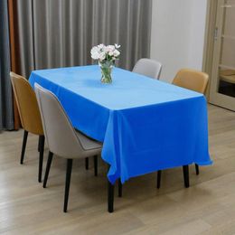 Table Cloth Disposable Tablecloth Rectangular Thickened Independent Cross-border Solid Colour Packaging Wedding Festive Plastic Black