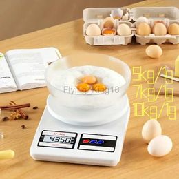 Household Scales New 5kg/7kg/10kg Electronic Food Scale for Cooking Baking Weighing Measuring Scale Display Digital Kitchen Scale 1g High Precise 240322