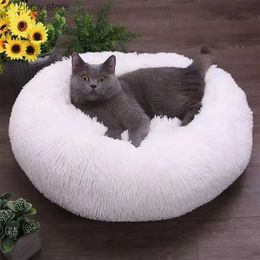kennels pens Super Soft Dog Bed Plush Cat Mat Large Dog Bed Labrador House Circular Mat Pet Product Accessories Y240322