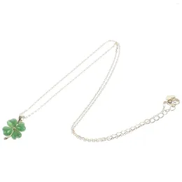 Pendant Necklaces Heart Clovers Good Luck Charms Jewelry For Women Bezel Pendants Making Lucky Miss