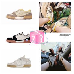 GAI Dopamine Colored Women's Shoes Instagram Spring and Autumn Korean Versatile StarWind Little White Women's Thick Sole Board Fashionable Fall 36-40 fashion