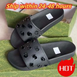 Designer men slippers women flat leather rubber slippers fashionable and luxurious striped equipment sole clay shoes mule legs women room outdoor slippers