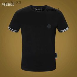 Mens Skull Hip t Shirt Plein Designer Tshirts Brand Clothing Rhinestone Philipps Men Classical High Quality Pp Hop Streetwear Tshirt Bear Casual Top Te L2i3 WWT4