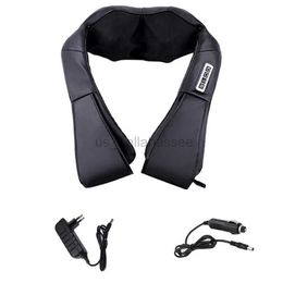 Massaging Neck Pillowws Home Car Electrical Body Neck Massager Back Relaxation Massagem U Shape Shoulder Shiatsu Infrared heated 3D Kneading Shawl Belt 24322