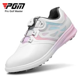 Boots Pgm Women Golf Shoes Waterproof Antiskid Women's Light Weight Soft Breathable Sneakers Ladies Knob Strap Sports Shoes Xz249