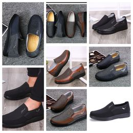 Casual Shoe GAI sneaker sports Cloth Shoe Men Formal Classic Top Shoe Softs Sole Flat Leather Men Shoe Black comfortables soft size 38-50