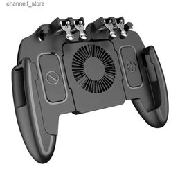 Game Controllers Joysticks Suitable for PUBG Mobile Joystick Controller L1R1 Trigger Game Board iOS Android Six Finger Element Mobile Game Board Cooling FanY24032