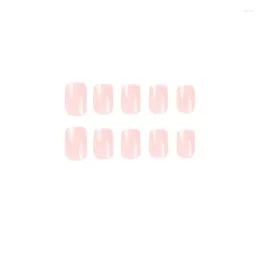 False Nails Glossy Artificial Press On Fake Nail Red Green Long Square For Design Full Cover Tips Manicure Tool