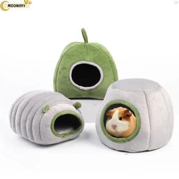 Pet House Hamster Bed Super Warm guinea pig Cage Accessories Cave Cozy Hideout for Hedgehog Bearded rabbit hedgehog pets items 240322