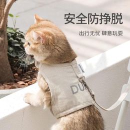 Dog Apparel Cat Traction Rope Anti Release Strap All-season Breathable Pet Chest Going Out For A Walk