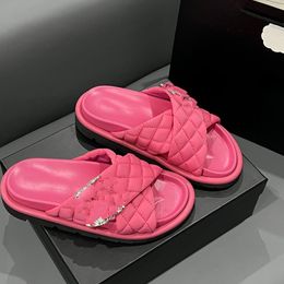 C c slides de luxo famosa marca praia chinelos verão das mulheres designer sandálias moda slides sapatos hotel banho senhoras sexy bagshoesf