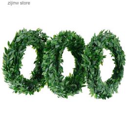 Faux Floral Greenery Artificial Ivy Leaf Wreath 7.5Meter Plant Vines Fake Leaf Home Decor Wedding Christmas Indoor Outdoor Garden Festival Decoration Y240322