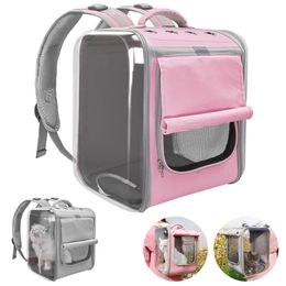 Pet For Dogs Cat Breathable Dog Backpack Cat Carrying Bag Portable Dog Outdoor Travel Bag for Yorkie Chihuahua 240318