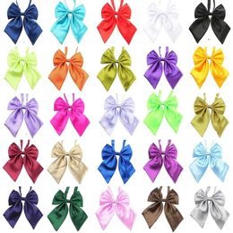 Dog Apparel 50/100pcs Large Bow Ties Mix Colours Cat Bowties Neckties Accessories Pet Grooming Products