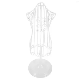 Dog Apparel Baby Clothes Iron Mannequin Stand Model Display Dress Coat Hangers Rack White Infant