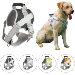 Harnesses Dogs Harness Vest Adjustable Pet Chest Straps Reflective Large Dog Labrador Harness Walking Training Supplies Pet Accessories