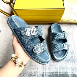 Luxury Brand Summer Sandals Designer Slippers Slides Floral Brocade Genuine Leather Flip Flops Man Women Shoes Sandal Casual