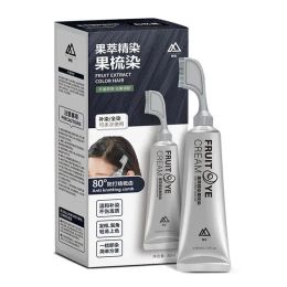 Colour Hair Dye Xusheng Black Fruit Dyeing Cream Quick Healthy Nourishing Hair Dye Natural Grey Hair Coverage Hair Colour Cream Gel