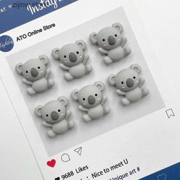 Fridge Magnets 10 original Koala refrigerator magnets cute cartoon animal mini refrigerator stickers used for home decoration for magnetic whiteboards Y240322