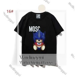 Designers Mens Womens T Shirts Tshirts Fashion Letter Printing Short Sleeve Lady Tees Luxurys Casual Clothes Tops T-shirt Moschi 197