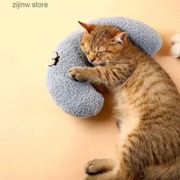 Cat Beds Furniture Pet Fashion Neck Protector Deep Sleep Puppy U-shaped Dog Cat Head Sleep Pet Supplies Y240322