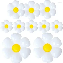 Party Decoration Daisy Balloons Huge White Flower Aluminum Foil For Birthday Baby Shower Wedding Groovy Boho Decorations