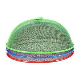 Dinnerware Sets 3pcs Round Metal Mesh Cover Screen Tents Reusable Net Keep Out Flies Bugs Mosquitoes 28cm