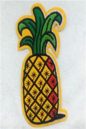 Whole High Quanlity Low Pineapple Embroidery Iron on patch clothing sewn applique backpack Hat Motif7128805