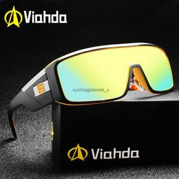 Viahda conjoined Sunglasses mens Sports cycling glasses