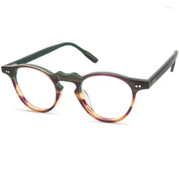 Sunglasses Frames Vintage Acetate Glasses Frame High Quality Women Men Handmade Designer Brand Eyewear Myopia Optical Eyeglasses