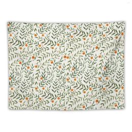 Tapestries Oranges Foliage White Tapestry Nordic Home Decor Wallpapers