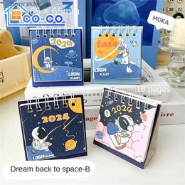 Calendar 2024 Calendar Fun Design Office Accessories Paper Cartoon Illustrations Mini Calendar Fun Gifts Come to Calendar Y240322