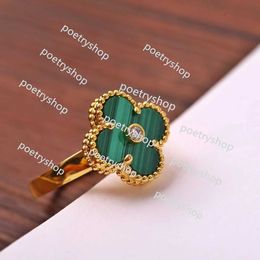 Band Rings Brand Luxury Designer Chinese Ring 18k Gold Green Red Black Stone Anillos Diamond Emotion Nail Finger Engagement Rings Jewellery