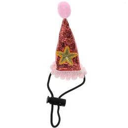 Dog Apparel Pet Hat Adjustable Lizard Christmas Animal Decorative Headdress Costume Laser Cloth Cone
