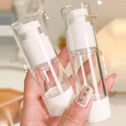 Storage Bottles 2Pcs Travel Lotion Spray Bottle Refillable 15ml 30ml 50ml Transparent Dispensing Container Vacuum Skin Care