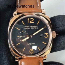 Panerai Luminors VS Factory Top Quality Automatic Watch P900 Automatic Watch Top Clone 47mm Seagull Wrist Stainless Steel Case Leather Strap Waterproof Luminous