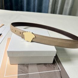 Cowskin Belts For Women Designer Belt Fashion Gold Face Buckle Cintura Ladies Girdle Sier Waistbands Women's Ceintures Daily Outfit Width 25mm NEW -7