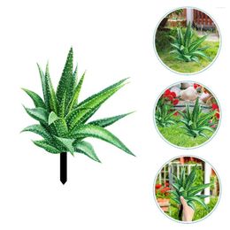 Decorative Flowers Succulent Plants Garden Inserts Artificial Lawn Stake Acrylic Stakes Signs