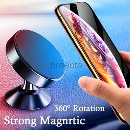 Cell Phone Mounts Holders Magnetic Car Phone Holder Universal Magnet Phone Mount in Car Mobile Cellphone Stand GPS Support for iPhone Samsung Redmi 240322