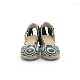 Casual Shoes Summer Women Slope Rope Straw Woven Single Straps Sandals Absorbant Danc Woman