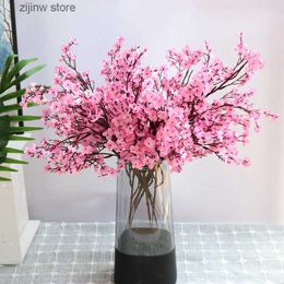 Faux Floral Greenery Gypsophila Artificial Flowers White Branch High Quality Baby Breath Fake Plants Long Bouquet Home Wedding Decor Autumn Christmas Y240322