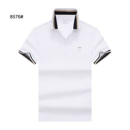2024 new fashion man polo shirts new multi-element , fashionable lapel style, classic POLO shirt, cotton comfortable casual style shirt Lapel Classic asain side