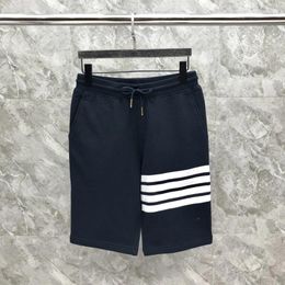 Men's Shorts Fashion Custom Casual Shortpants Y2k White 4-Bar Cotton Summer High Quality Short Sets Male